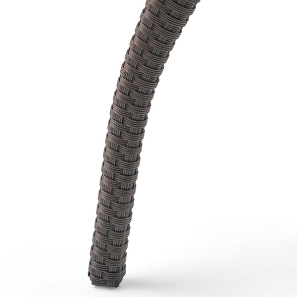 English Elm Christopher Knight Home® - HONOLULU Stylish 4PC PE Wicker Patio Set with Durable Iron Frame, Waterproof Cushions, Compact Lounge Brown+Tan 52917.00IRN