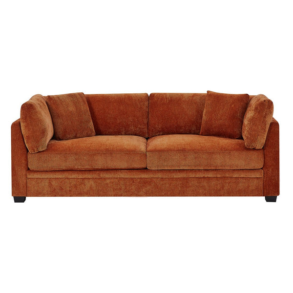 English Elm Christopher Knight Home® - 83.50" Modern Flared Arms Sofa with Chenille Upholstery, High-Density Cushions and Sturdy Legs Caramel N771P345835W