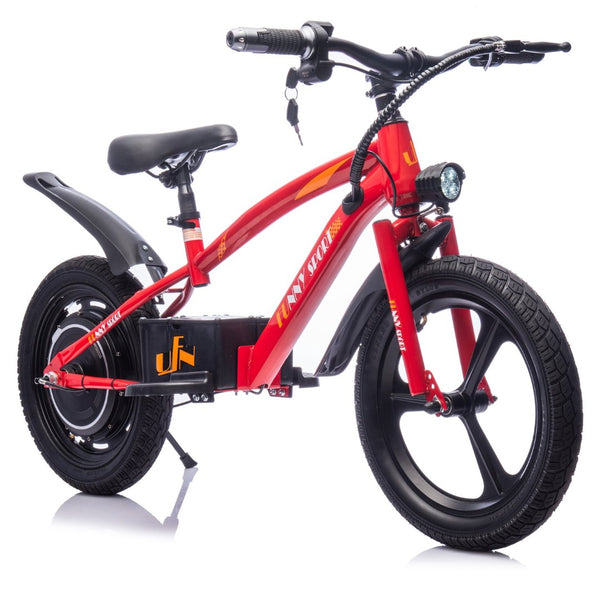 English Elm 24v Kids Electric Dirt Bike 300w Motor 16in Pneumatic Tires Adjustable Seat Ages 5 to 12 Red W1578P335446