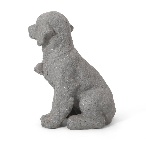 English Elm Christopher Knight Home® - MGO Puppy Garden Statue Stone Gray – Durable Cast Stone Magnesium Oxide, Weatherproof 15.25"H Charm 70877.00