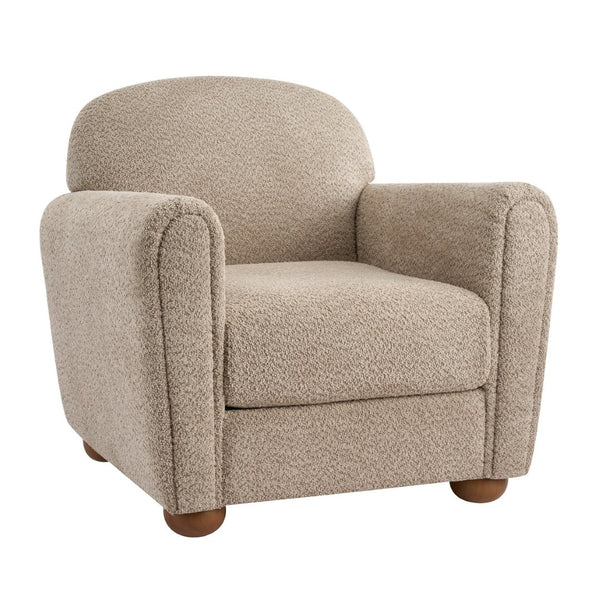 English Elm Rapallo Upholstered Accent Chair Plush Seat Modern Frame for Living Room or Entryway Light Brown N776P381488L