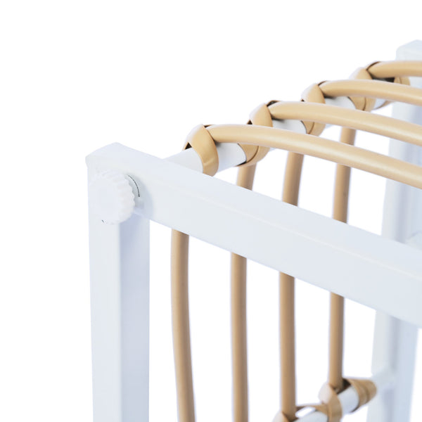 English Elm TOPMAX Modern Minimalist 7-Piece Metal Patio Sectional Sofa Set with All-Weather Rattan, Cushions and Coffee Table for Versatile Indoor Outdoor Entertaining White SP100026AAK