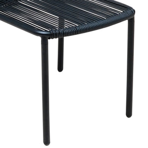 English Elm Christopher Knight Home® - Burgess Weather-Resistant Outdoor Stacking Dining Chair Set of 2 — UV-Proof PE Rattan with Iron Frame Black 23.75 L x 20.9 W x 19.5 H N776P234186B