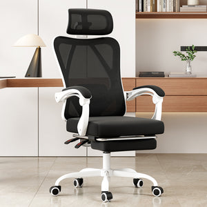 English Elm Ergonomic Office Chair With Footrest - Adjustable Mesh Desk Chair For Ultimate Comfort & Support T3623P380943