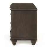 English Elm Weathered Oak 3-Drawer Nightstand