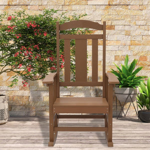 English Elm Folding Adirondack Chair Outdoor Hips Resin Weather Resistant Patio Deck Seating T3609P482831