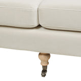 English Elm Alana 88" Lawson Two-Cushion Tightback Sofa, French Beige Performance Velvet