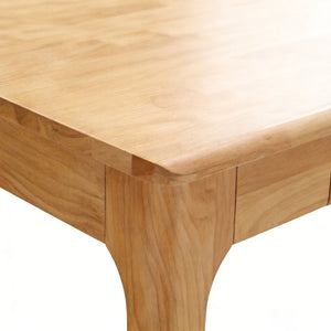 English Elm Solid Wood Mid-century Writing Desk with Two Drawers for Home Office or Bedroom W3204P445617
