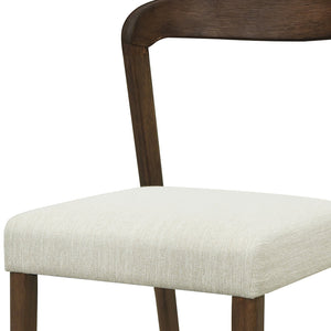English Elm Christopher Knight Home® - Solid Rubber Wood Counter Stools Set Of 2 - Walnut Finish With Beige Upholstery For Modern Comfort N771P292086T