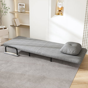 English Elm Folding Sofa Bed Convertible Chair with 5-Position Backrest, High-Density Foam, Durable Iron Frame, Space-Saving Sleeper Grey W2700P319132