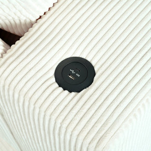 English Elm Christopher Knight Home® - Mirod Large Sectional Sofa with Deep Foam Seats, Built-In Cup Holders, USB Charging Ports, Modern Design Beige N760S0000043A