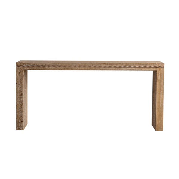 English Elm Solid Wood Console Table - Retro Narrow Design For Living Room, Entryway & Hallway, Multi-Purpose Use W3158P297409-GIGA
