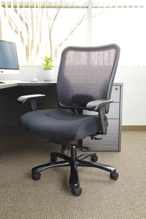 OSP Home Furnishings Double Layer Airgrid Big and Tall Ergonomic Office Chair with Lumbar Support Mesh Back 75-37A773