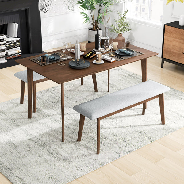 English Elm Ashcroft Furniture - Carlos Mid-Century Modern Solid Wood Dining Table – Elegant Centerpiece For 4-6 Guests, Durable Finish B183P201591