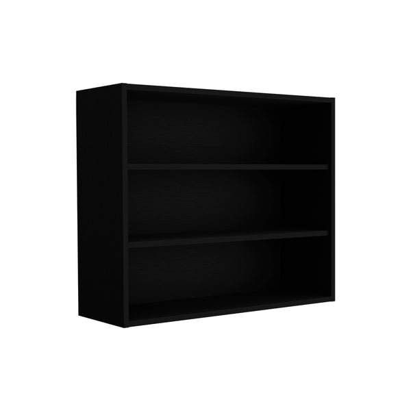 English Elm Meeker Black Wall Cabinet for Kitchen - Engineered Wood, 3 Spacious Shelves, Modern Minimalist Design B092P245422