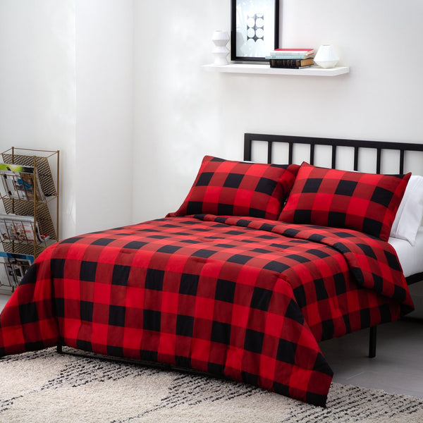 English Elm Linenspa Reversible Microfiber Comforter with Rugby Stripe Pattern, Hypoallergenic Down Alternative Fill Gray B350P326213