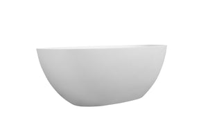 English Elm 65'' Stone Resin Freestanding Soaking Tub Spa Grade Matte Finish Ergonomic Bath T5287P418034