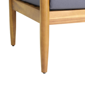 English Elm Christopher Knight Home® - GAVIN Dark Grey 3-Seater Sofa - Acacia Wood Frame, Water-Resistant Cushions, Slat Design, 76.5" 67310.00DGRY