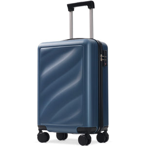 English Elm Luggage 3 Piece Hardshell Abs Set with Spinner Wheels Tsa Lock Travel Ready Dark Blue N730P304620C