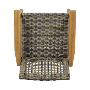 English Elm Christopher Knight Home® - HAMPTON Acacia Wood Dining Chair Pair with Handwoven Wicker Seats and Durable Velvet Finish Natural Stained 60400.00