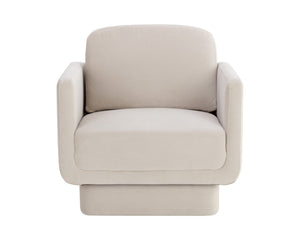 Sunpan Everton Lounge Chair - Classic Comfort with U-Shaped Arms and Floating Design for Modern Spaces Meg Taupe