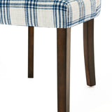 Christopher Knight Home® - Noble House - Harman Contemporary Upholstered Plaid Dining Chairs - Set of 2