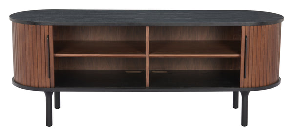 Koriana Entertainment Stand Black & Walnut 110297 Zuo Modern