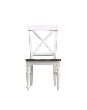 English Elm Wallace & Bay - Wallace & Bay  Mountina Brown And White Dining Chairs, Set Of 2