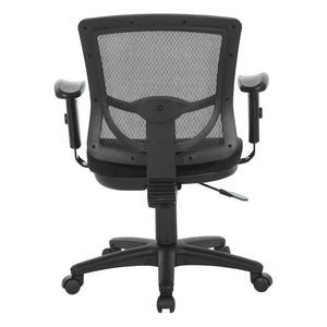 OSP Home Furnishings Progrid® Mesh Back Ergonomic Task Chair with Lumbar Support and Adjustable Arms 28174-30