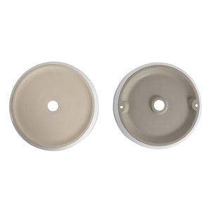 English Elm Ceramic Round Vessel Sink Triple Glazed Above Counter Basin for Bathroom Vanity W99969266