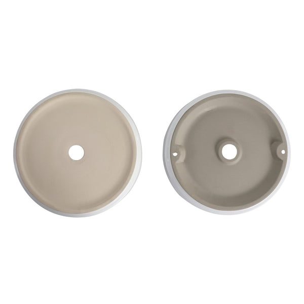 English Elm Ceramic Round Vessel Sink Triple Glazed Above Counter Basin for Bathroom Vanity W99969266