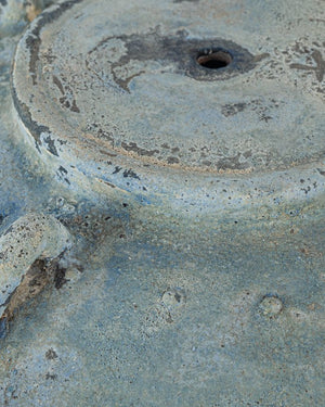 Currey & Company Catania Antique Blue Drip Table Lamp – Handcrafted Terracotta With Unique Glaze, 2ft Bold Statement Piece Blue Terracotta 6000-1044-currey-company