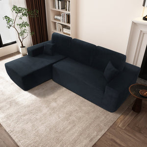 English Elm Cloud Modular Sectional Sofa With L-Shape Chaise – Plush Corduroy Upholstery, No Assembly, Cozy Retreat W3975S00007