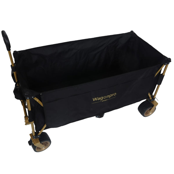 English Elm 51-inch Heavy Duty Steel Folding Utility Wagon with All-terrain Wheels and 480lb Capacity W2932P331764