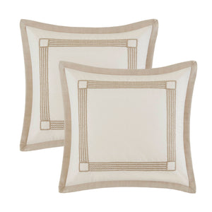 JLA Home Madison Park Signature - Comforter 9-Piece Set — Jacquard Architectural Weave, 300gsm All-Season Loft, Luxe Accent Pillows MPS10-0002