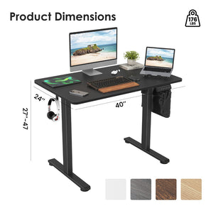 English Elm Stary Electric Standing Desk - Adjustable Height Sit-Stand Workstation For Home Office Comfort & Style T3623P339388-GIGA