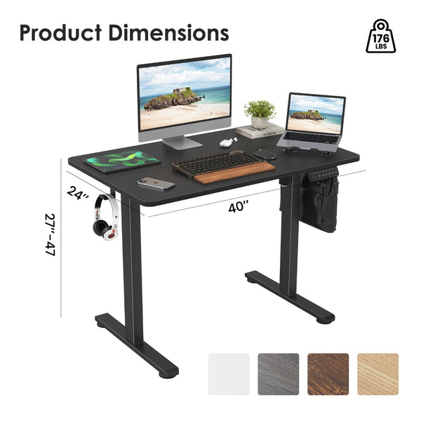 English Elm Stary Electric Standing Desk - Adjustable Height Sit-Stand Workstation For Home Office Comfort & Style T3623P339388-GIGA