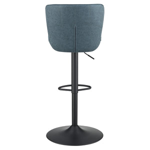 OSP Home Furnishings Kirkdale Height Adj Stool  - Set of 2 Navy