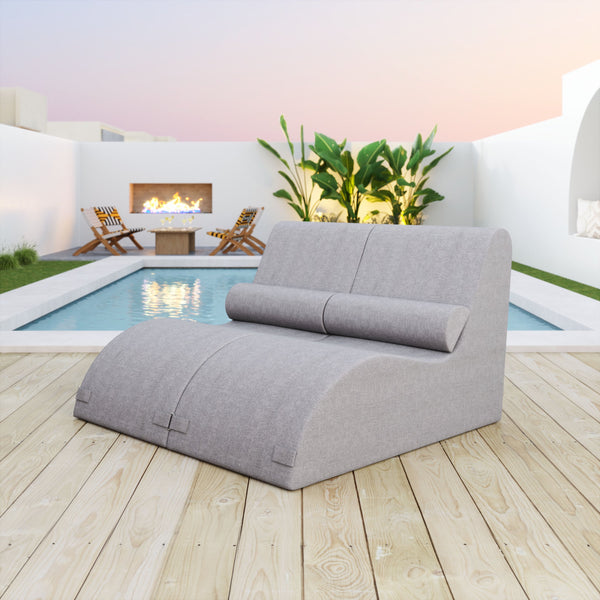 Zuo Modern Luanda Outdoor Lounge Chair - Eco-friendly Comfort With Modern Design For Your Perfect Patio Escape Gray 100% Olefin,100% Polypropylene,Textilene 704152-zuo-modern