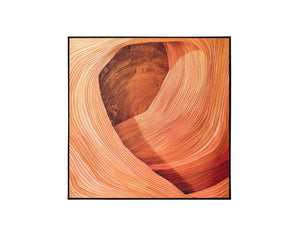 Sunpan CANYON Abstract Wall Art - 48" Modern Decor with Black Floater Frame for Striking Visual Impact II A0421