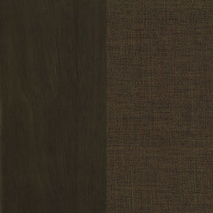 English Elm 2pc Transitional Dining Chair Set with Curved Wood Frame and Padded Upholstered Back for Comfort and Style Brown,Chocolate 40.54 L x 13.39 W x 18.9 H B011P302812