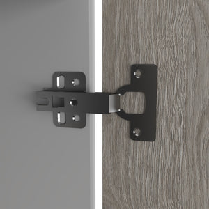 English Elm Oklahoma Utility Sink With Double Door Cabinet - Durable Stainless Steel Worktop For Storage Solutions B128S00141