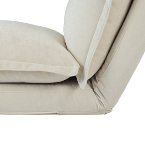 English Elm Convertible Floor Chair: Versatile Sofabed With Adjustable Backrest, Pillows & Durable Design W3422P361125