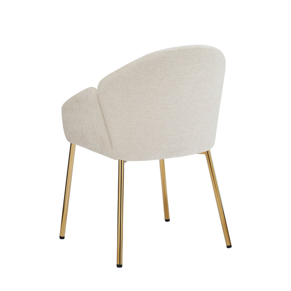 English Elm Christopher Knight Home® - Dining Chair Set Of 2 - Contemporary Beige Upholstered Seating With Metal Frame For Style & Comfort N779P186914M