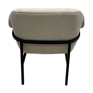 JLA Home Chapel Hill - Accent Chapel Hill Sabrina modern accent chair with plush foam, slim black steel legs, ready-assembled seating Beige CH100-0049