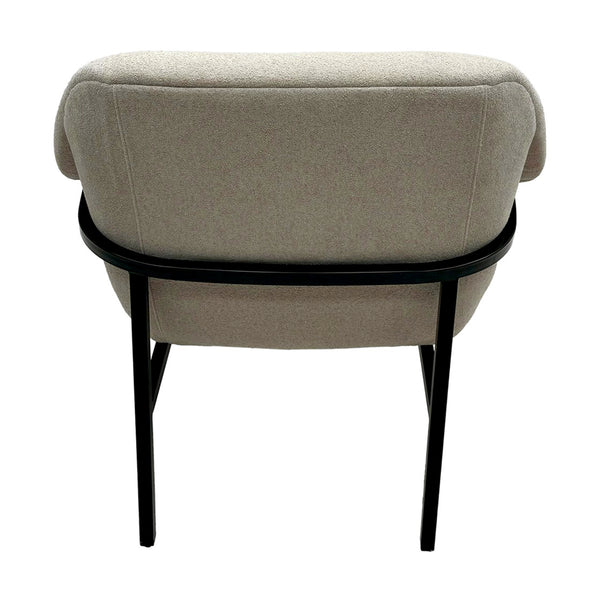 JLA Home Chapel Hill - Accent Chapel Hill Sabrina modern accent chair with plush foam, slim black steel legs, ready-assembled seating Beige CH100-0049