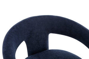 English Elm Dining Ergonomic Wood Dining Chairs Set of 2 with Lumbar Support, Fatigue Relief and Improved Circulation Blue W2100P198217