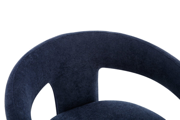 English Elm Dining Ergonomic Wood Dining Chairs Set of 2 with Lumbar Support, Fatigue Relief and Improved Circulation Blue W2100P198217