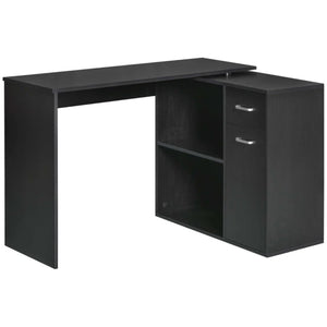 English Elm Rotating Corner Workstation with Hutch Shelving and Farmhouse X-frame Base T3971P470754
