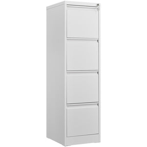 English Elm 3 Drawer Locking Steel File Cabinet Narrow Powder Coated Build for Home Office W1247P173379